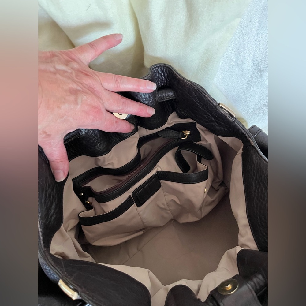 Cole Haan Deep Brown Satchel Handbag - Picture 3 of 3